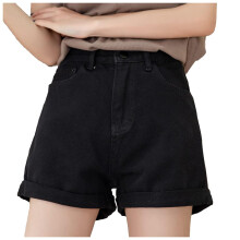 Women's Denim Bermuda Shorts Waist Comfortable Summer Jeans Shorts