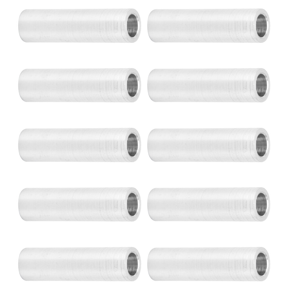 10Pcs Aluminum Alloy Round Spacers 6Mm Od, 18Mm Long, Anodized 4661377511221