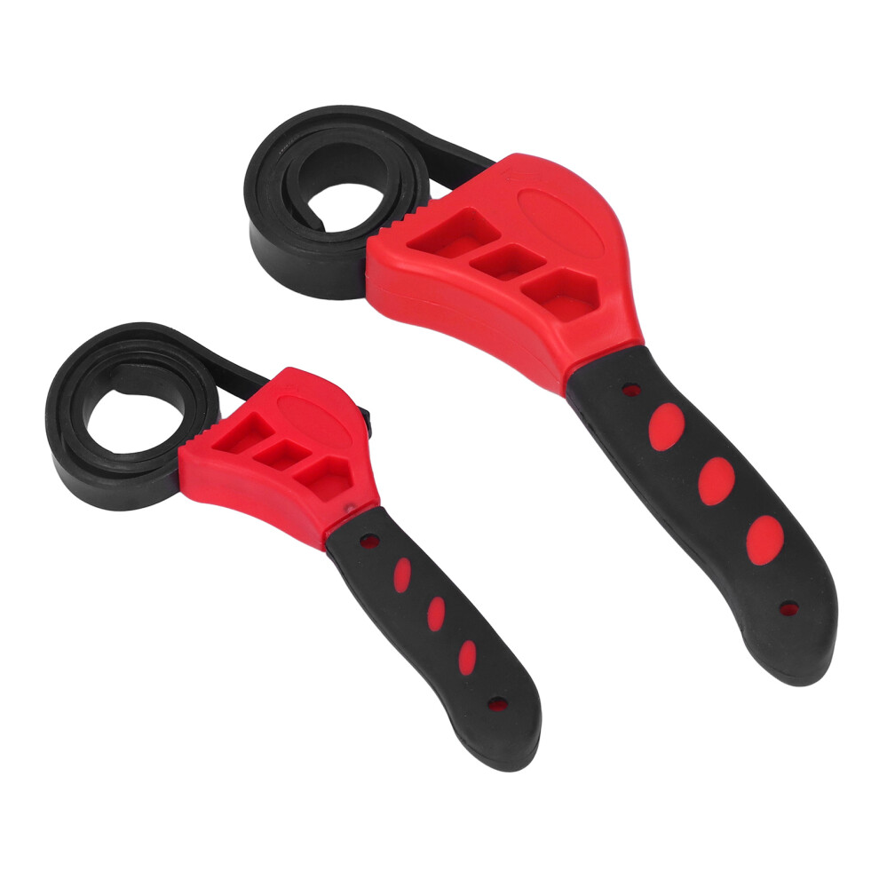 Multi-Purpose Adjustable Rubber Belt Wrench 6In & 8In For Car Maintenance 7641375708783