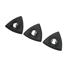 Set aus 3 Dreieck-Schleifpads für Multitool 75 mm Schnellverschluss