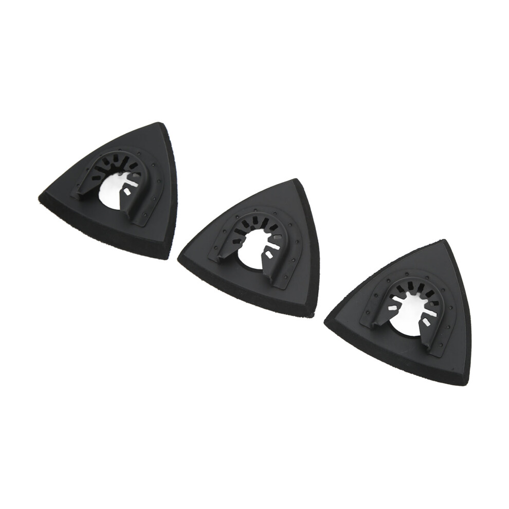 Multi-Tool Sanding Pad Set 3Pcs Triangle Quick Release For Oscillating Tools 8491375097207