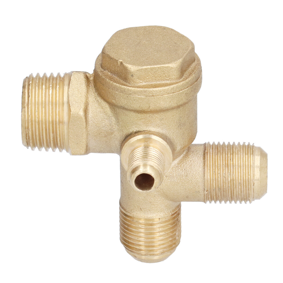 Check Valve 4-Way Cast Copper For Air Compressor 21X16x16x10mm 9321377563839