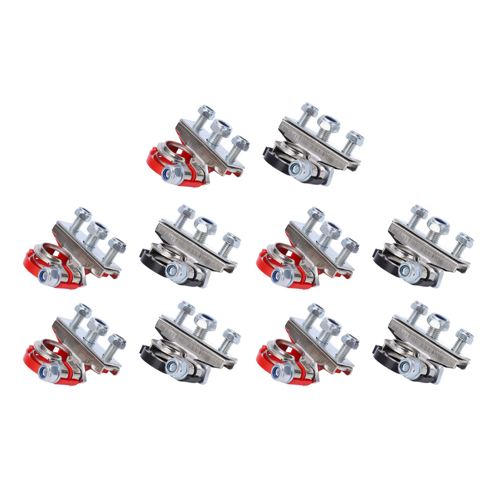 5 Pairs Galvanized Brass Battery Terminal Clamps Quick Release Wiring Connectors 4941382091063
