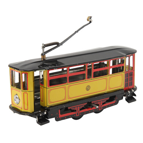 Authentic Vintage Design Tinplate Trolley - Handcrafted Charm
