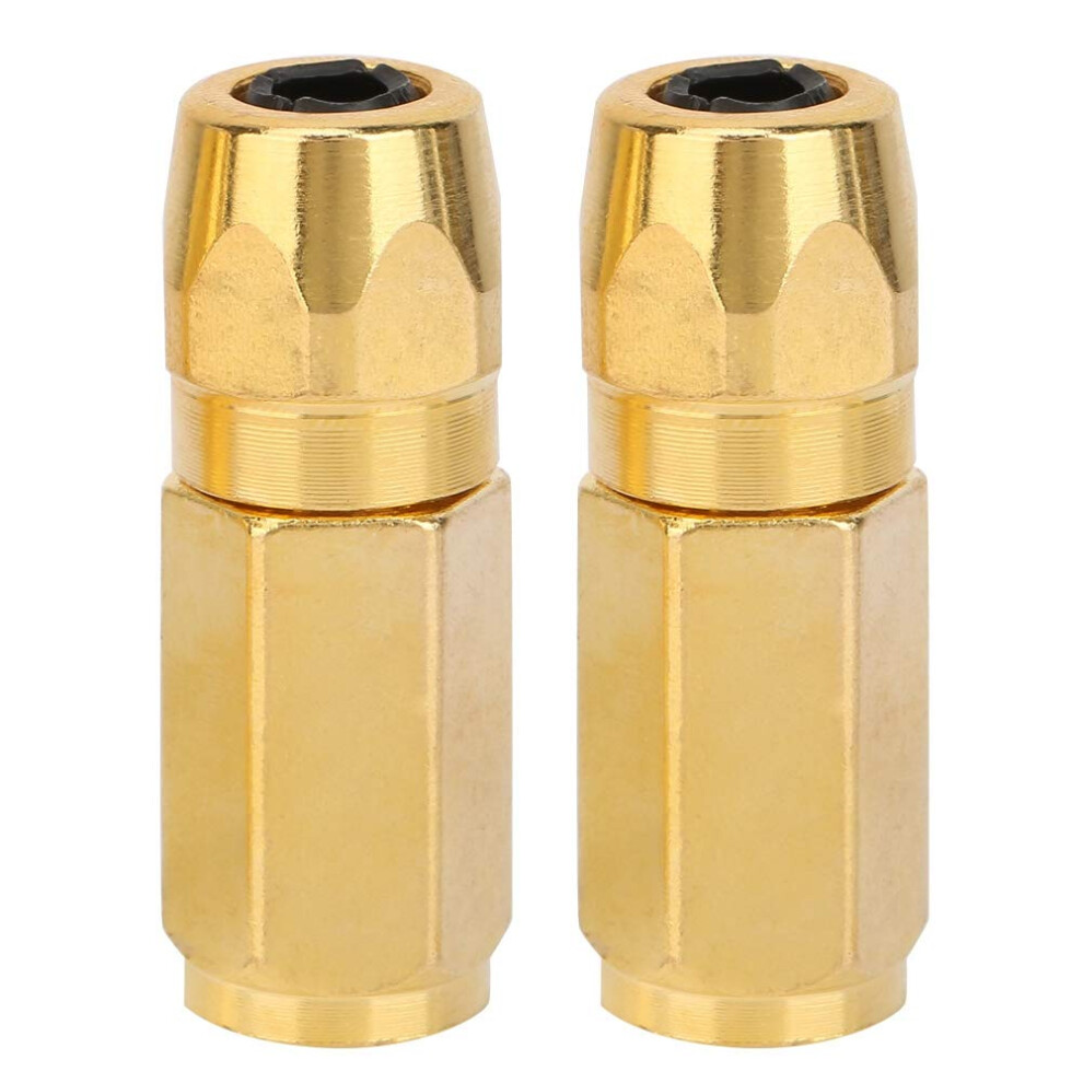 2Pcs Grease Coupler For Grease Guns, Flat Nozzle Replacement, Grease Gun Accessories, Compatible With Standard Threads Yellow 9189345320095