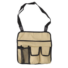 Camping chair hanging bag, armrest organizer, side pocket, beach chairs (Khaki)