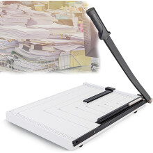Portable A4 paper cutter, adjustable guide ruler, removable paper stop design, for printing shops, photo studios