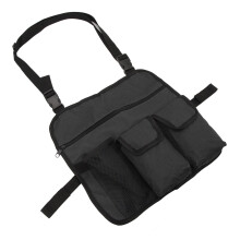 Beach Chair Carry Bag, Multiple Pockets, Large Capacity, Easy to Clean, Lightweight Beach Armrest Side Organizer, 600D Oxford Fabric for Camping Black