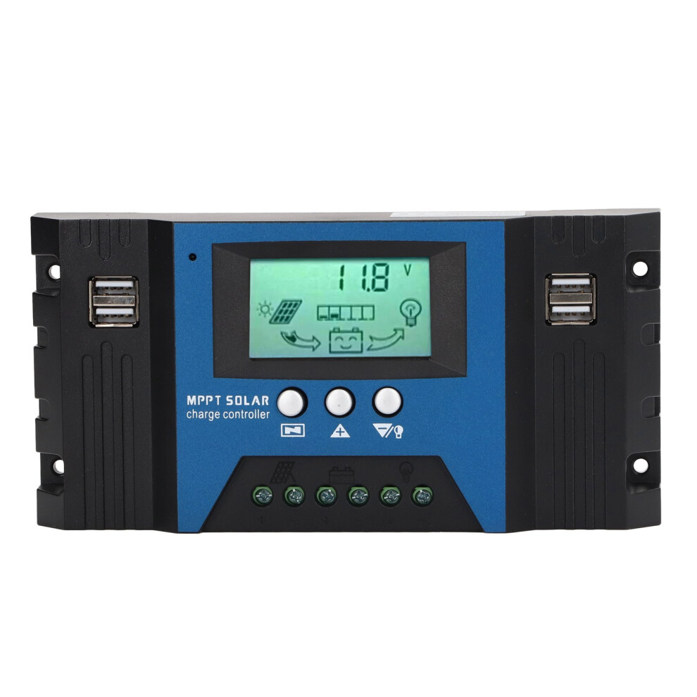 Solar Controller With Lcd Display Mppt Usb Output Pwm Charging Control High Efficiency Dual Mos Anti Backflow Circuit Short Circuit Protection 9358999950372