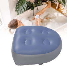 Inflatable Spa Cushion Backrest Pillow for Bathtubs Pools Blue 47x37x15cm