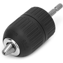 Tool-Free Accessory for Drill Chucks, 2 - 13 mm Keyless Chuck with One Hand Operation and 3-Jaw Design, Conversion Tool Featuring 1/2 Inch Socket