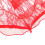 Red Lace Foldable Wedding Bride Umbrella with Parasol 56.5cm 2