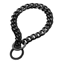 Choke collar for dogs Training collar, stainless steel chain, sturdy, suitable for neck 76 cm