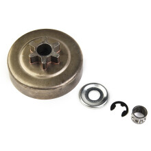 1 Set Kupplungstrommel Ritzel 3/8\\\\\\\" 6T Unterlegscheibenset Kupplungstrommel Zähler Nadellager E-Clip für MS170 180 Kettensäge Werkzeugteil