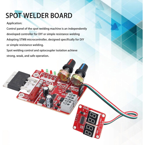 Spot Welding Control Board 100A, Digital Microcontroller Control, Easy Installation, Long Service Life For Simple Welding 1