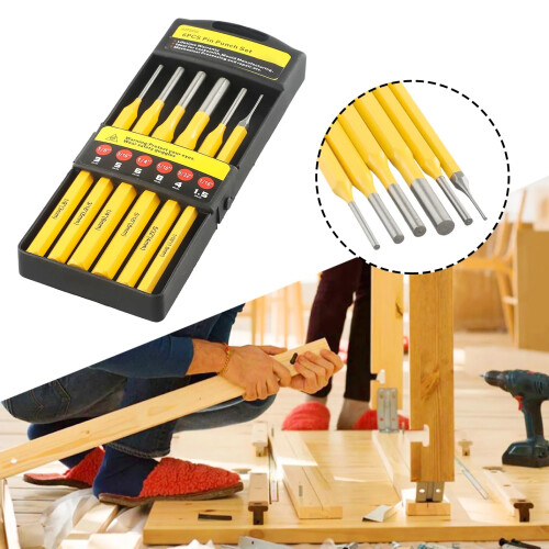 Drill Chisel Drive Punch Set Carpenters Pin Removing Replacement Accessories Centering Cylinder DIY 2