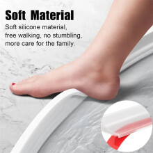 Self-Adhesive Silicone Water Retaining Strip Bathroom Water Stopper Bendable Door Bottom Sealing Strip Shower Dam Barrier