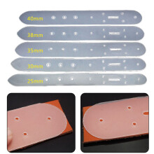 5pcs Punching Mold Plastic Leather Belt Buckle Head End Orientate Hole Templates Tools Round Row Punch Alloy Punch Hand Tools