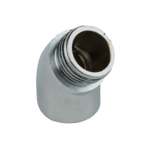 Brass Extender Shower Elbow 145 Degree Chrome For Hand Shower Thread G 1/2 Connections Replacement  Practical 2