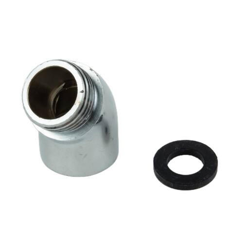 Brass Extender Shower Elbow 145 Degree Chrome For Hand Shower Thread G 1/2 Connections Replacement  Practical 1