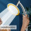 Shower Arm Shower Head Extension Pipe Hardware Accessory Handheld Wall Mounted Hotel Water/rainfall Two Shower Mode Conversion 6