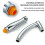 Shower Arm Shower Head Extension Pipe Hardware Accessory Handheld Wall Mounted Hotel Water/rainfall Two Shower Mode Conversion 4