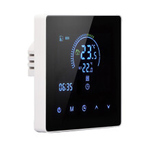 3A Touch Color LCD Thermostat für Warmwasser, Weiß, 4,1x8,6cm