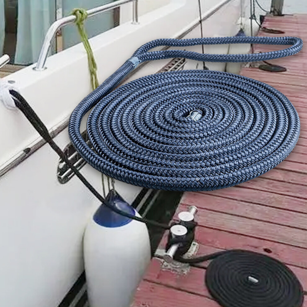 Boat Dock Lines Wear Resistant Hanger Line Docking Boat Lines Double Braided Premium Nylon Marine Mooring Rope For Boats 6935161545449