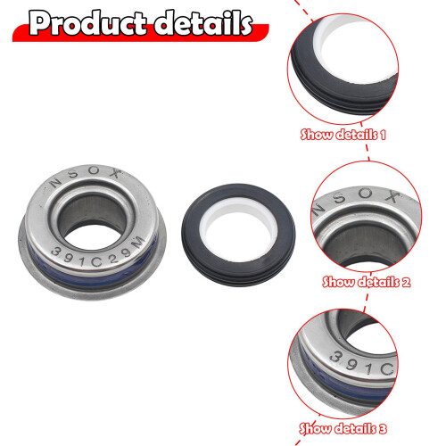 Premium Water Pump Mechanical Seal Kit - Easy Install High Wear-Resistant Replacement for Optimal Performance 2