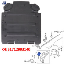 Fender Liner Access Panel For BMW X1 E84 2010-2015 Front Wheelhouse Lid Wheel Arch Headlight Bulb Replacement Cover 51712993140