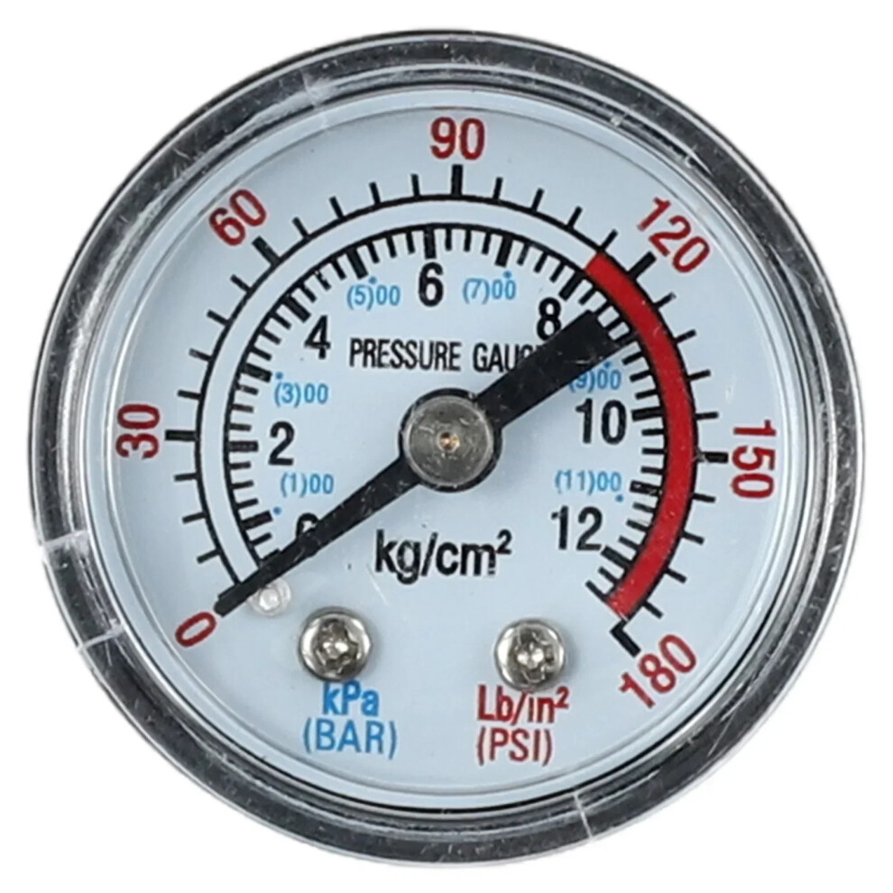 Air Compressor Pressure Gauge 0-180 Psi 0-12Bar Pneumatic Hydraulic Fluid Pressure Gauge Compressor Gauges 6935161529425