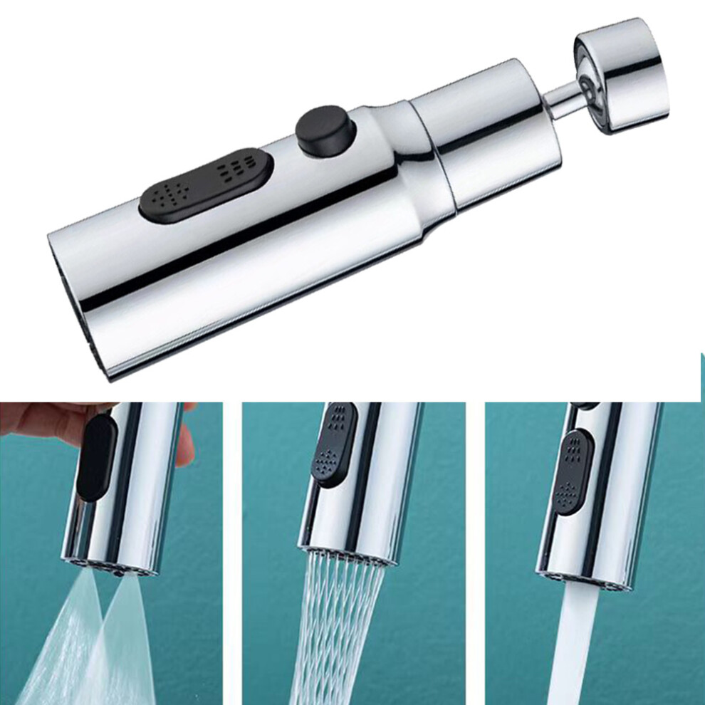 Kitchen Faucet Aerator 3 Modes Bathroom Adjustable Tap Extender Adapter Faucet Washbasin-Sprayer Saving Water Taps Filter Nozzle 6935161529524