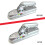 Trailer Coupling Hitch Lock Insertable Security For Pressed Coupler Heads Caravans RVs Part Accessories Anti-theft Lock 2 Keys 2