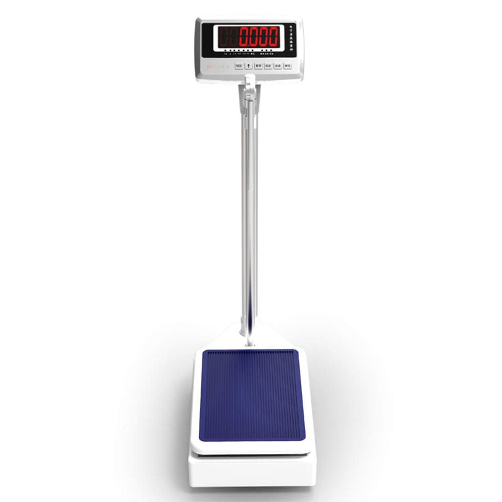 Digital Body Scale with Retractable Height Rod, Electronic Column Scale for Accurate Weight and Height Measurement, Ideal for Home Health Monitoring
