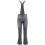 Women's Denim Overalls Distressed Dungarees Adjustable Strap Gray 3XL 2