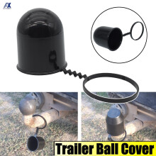 Universal 50Mm Tow Bar Cap Black Durable Caravan Trailer Protection Towing Hitch Tow Ball Cover Prevent Falling