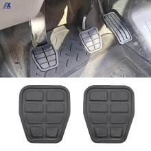 2Pcs Auto Brake Clutch Foot Pedal Pads Cover Skid-proof For VW Golf Jetta MK2 T4 C44 1983-1992 Rubber  321721173