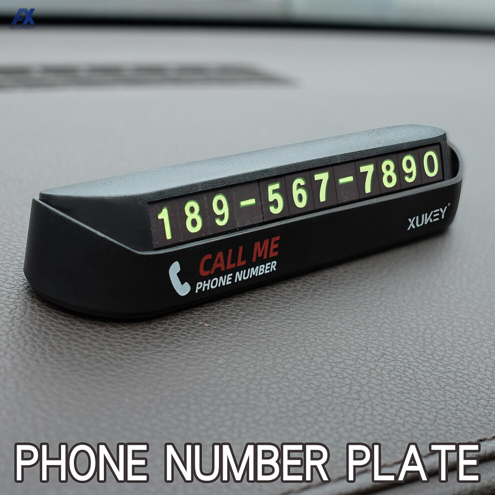 Car Styling Temporary Parking Card Phone Number Card Plate Telephone Number Car Park Stop Sticker Display Automobile Accessories 6935161540291
