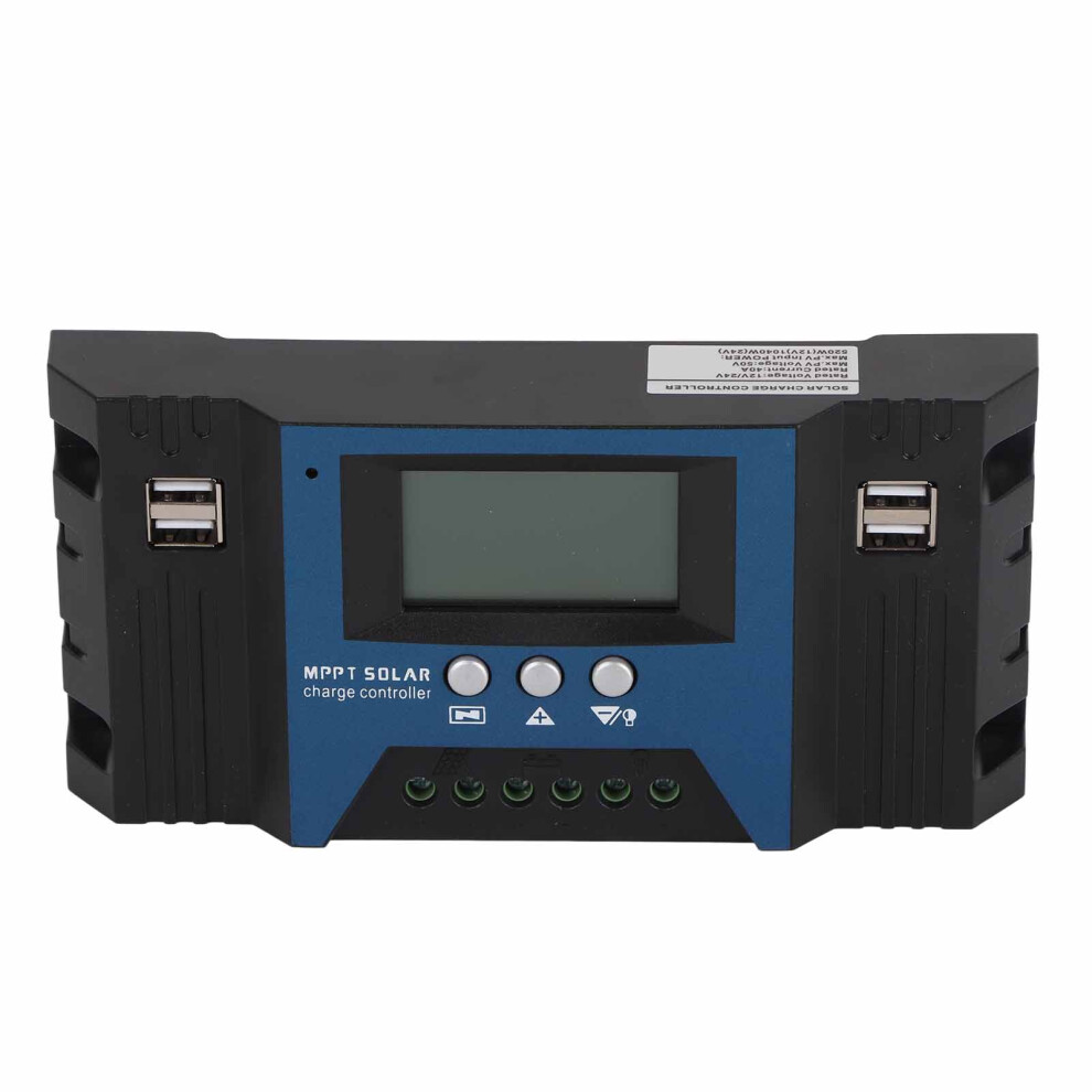 12V/24V Solar Charge Controller Regulator 40A With Lcd & 4 Usb 5V 2.5A 3771373128017