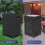 Heavy Duty Weather Resistant Firewood Rack Guard Designed-Black 6