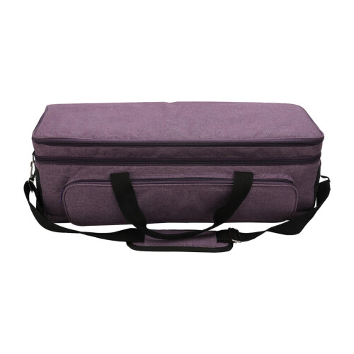 Die Cut Machine Carrying Case with Secure Straps, Large Pocket and Thick Padding, Purple