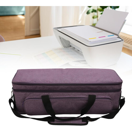 Die Cut Machine Carrying Case with Secure Straps, Large Pocket and Thick Padding, Purple 2