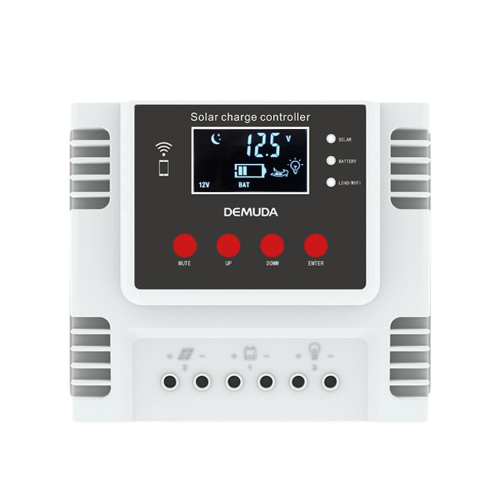 10A Pwm Solar Charge Controller 12V 24V 48V Lcd Display Dual Usb Smart App Control For Offgrid 9347817140996