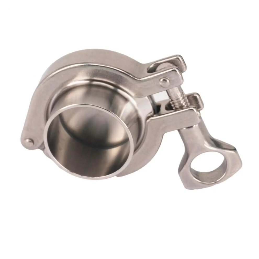 57Mm Stainless Steel Tri Clamp Ferrule Kit With Gasket And End Cap, Leakproof, Corrosion Resistant 9382693810045