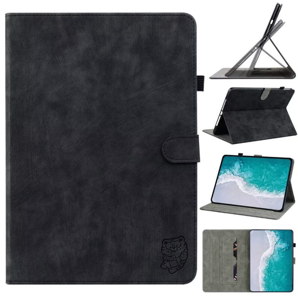 Xiaomi Redmi Pad Se 11 Inch Case, Tiger Pattern Folio Cover With Auto Sleep/Wake, Black 9382693625564