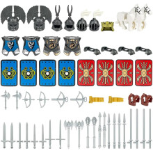 Medieval Knight Weapon Pack with Helms, Armor, Shield, Capes, Horses