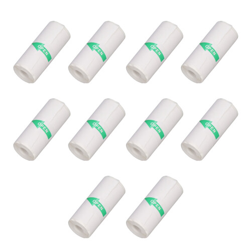Multifunctional 10 Roll Mini Printer Paper 57x25mm for Various Uses