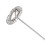 Mini frullatore a mano, set da 2 pezzi, argento, 2 batterie AA 6