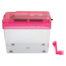 Transparent Storage Bin Manual Paper Shredder, Hand Crank Paper Shredder Durable Design Portable Paper Shredder High Security Shredder For Home Office
