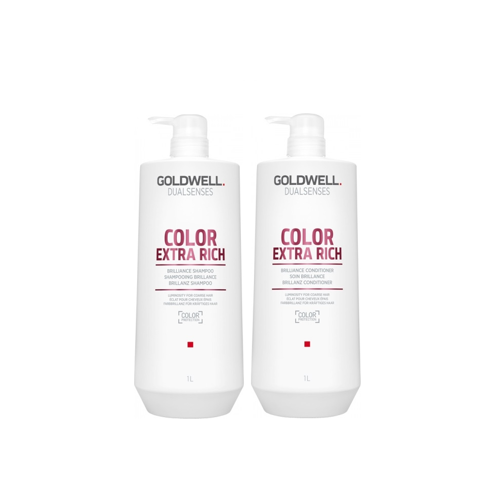 Goldwell Dualsenses Color Extra Rich Shampoo 1000Ml And Conditioner 1000Ml